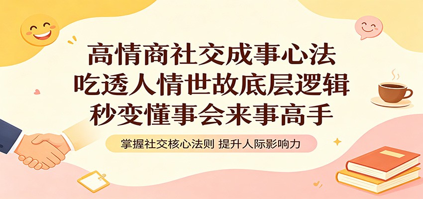高情商社交成事心法:吃透人情世故底层逻辑,秒变懂事会来事高手-青禾学社