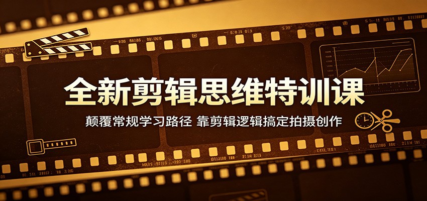 全新剪辑思维特训课:颠覆常规学习路径,靠剪辑逻辑搞定拍摄创作-青禾学社
