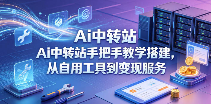 Ai中转站手把手教学搭建,从自用工具到变现服务-青禾学社