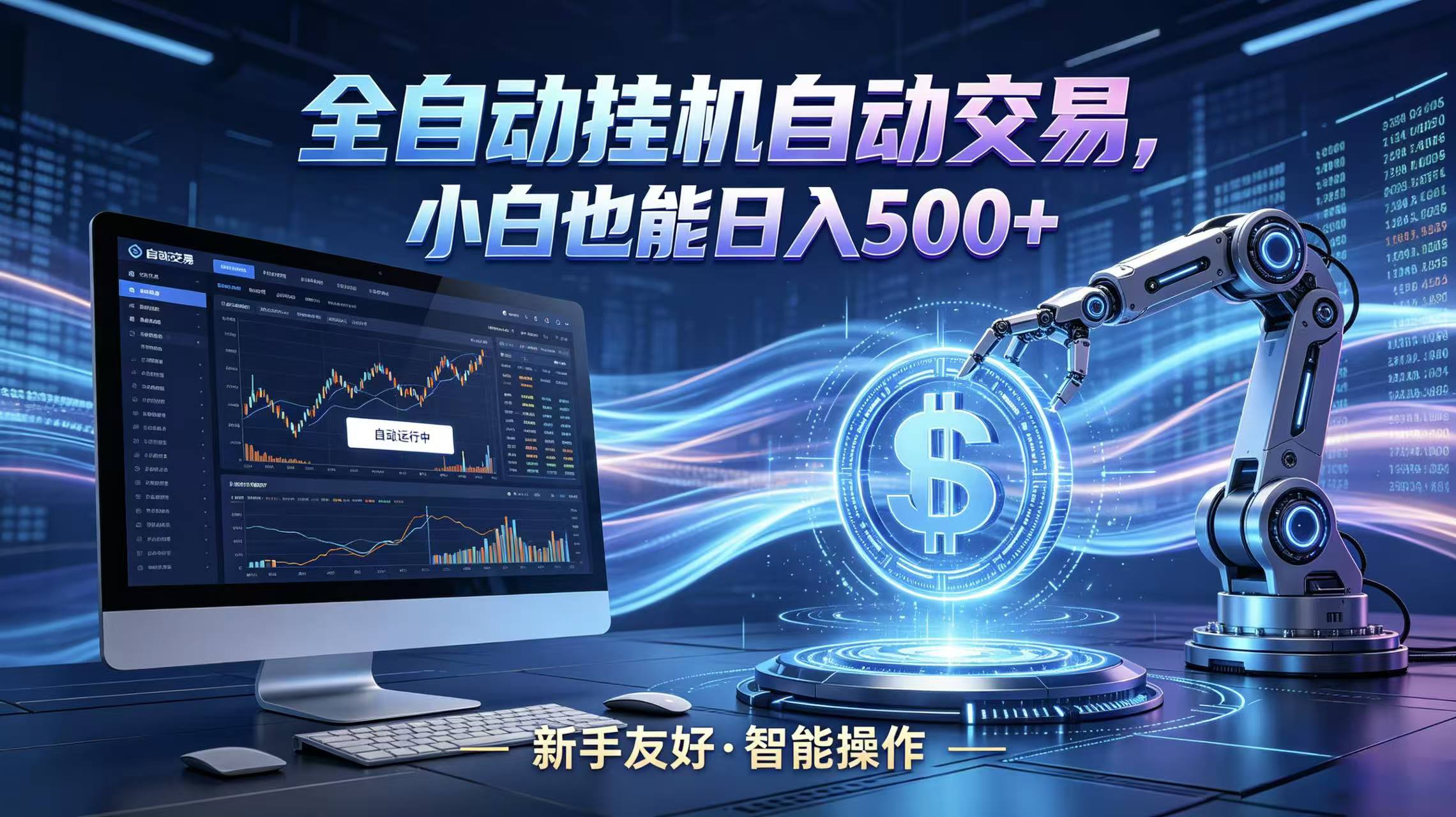全新智能化交易助手，傻瓜式操作，小白也能快速上手，轻松实现日入500+-青禾学社