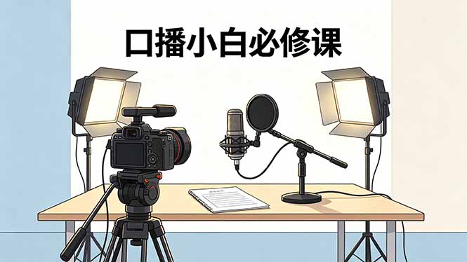 口播小白必修课：录像收音灯光设备+脚本撰写，搭专业级录制场景-青禾学社