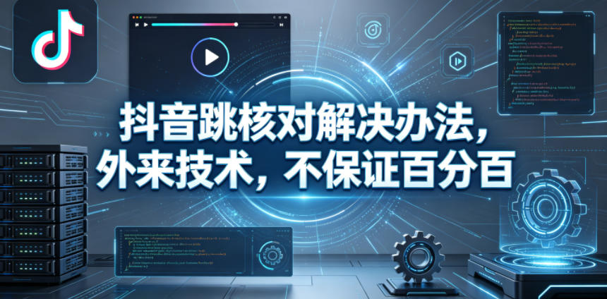 抖音跳核对解决办法，外来技术，不保证百分百-青禾学社