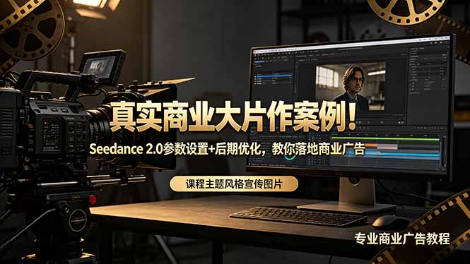 真实商业大片作案例！Seedance 2.0参数设置+后期优化，教你落地商业广告-青禾学社