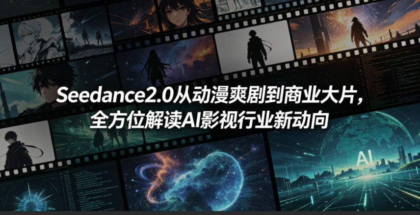 Seedance2.0从动漫爽剧到商业大片，全方位解读AI影视行业新动向-青禾学社