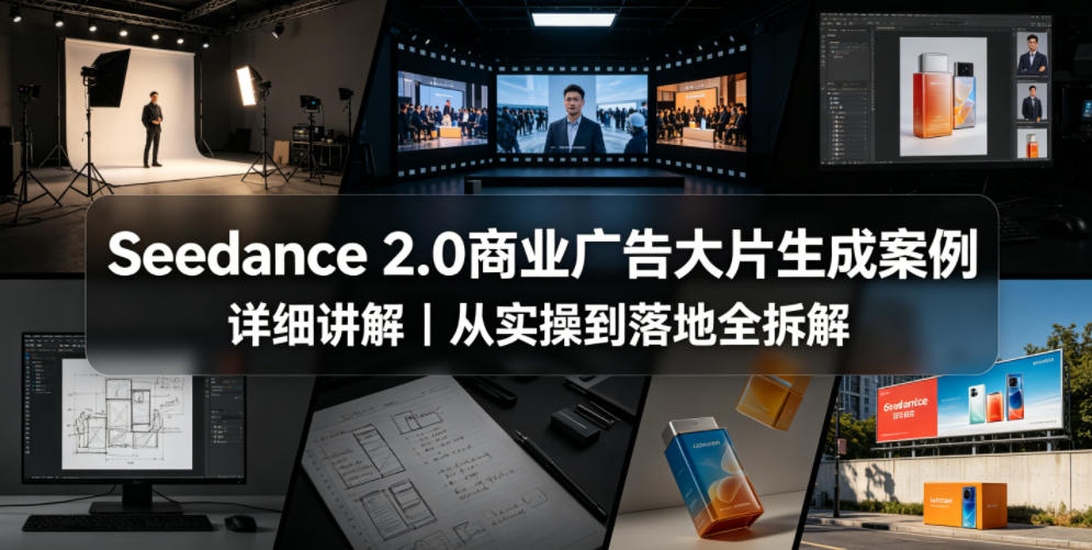 Seedance 2.0商业广告大片生成案例详细讲解｜从实操到落地全拆解-青禾学社