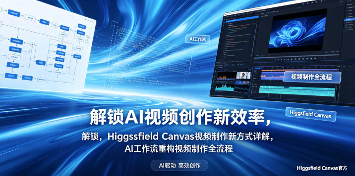 解锁AI视频创作新效率，Higgsfield Canvas视频制作新方式详解，AI工作流重构视频制作全流程-青禾学社