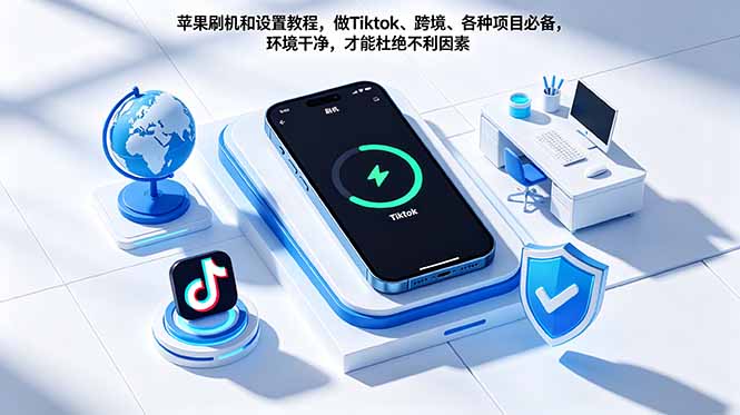 苹果刷机和设置教程，做Tiktok、跨境、各种项目必备，环境干净，才能杜绝不利因素-青禾学社