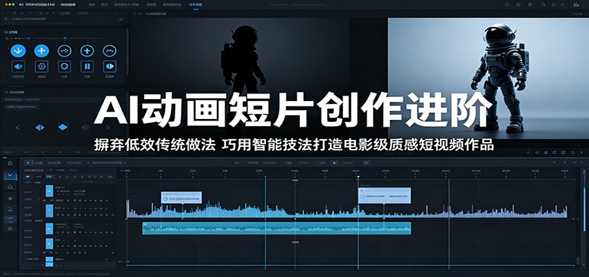 AI动画短片创作进阶：摒弃低效传统做法，巧用智能技法打造电影级质感短视频作品-青禾学社