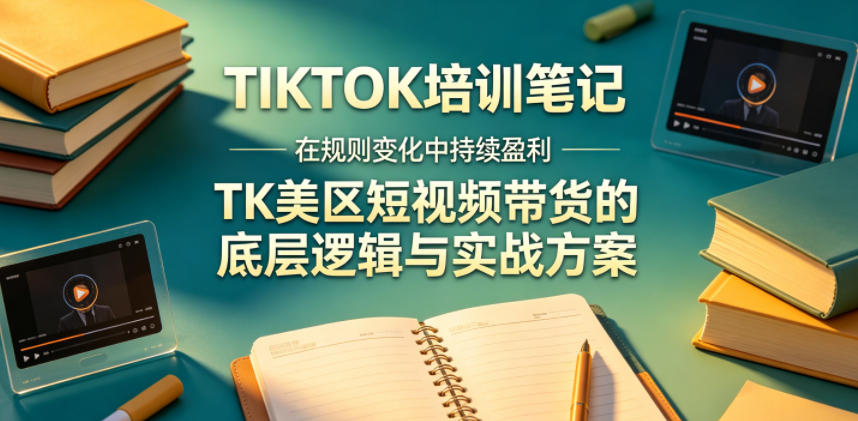 视界跨境TIKTOK4月17培训笔记，在规则变化中持续盈利，TK美区短视频带货的底层逻辑与实战方案【文档】-青禾学社