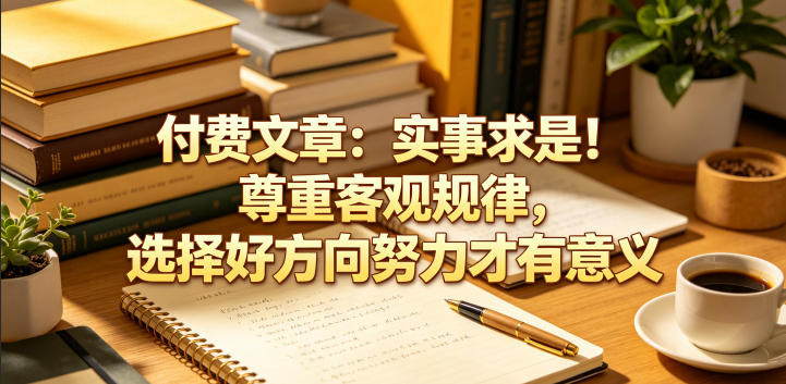 付费文章:实事求是!尊重客观规律,选择好方向努力才有意义-青禾学社