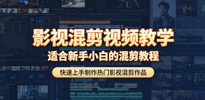 影视混剪视频教学,适合新手小白的混剪教程,快速上手制作热门影视混剪作品-青禾学社
