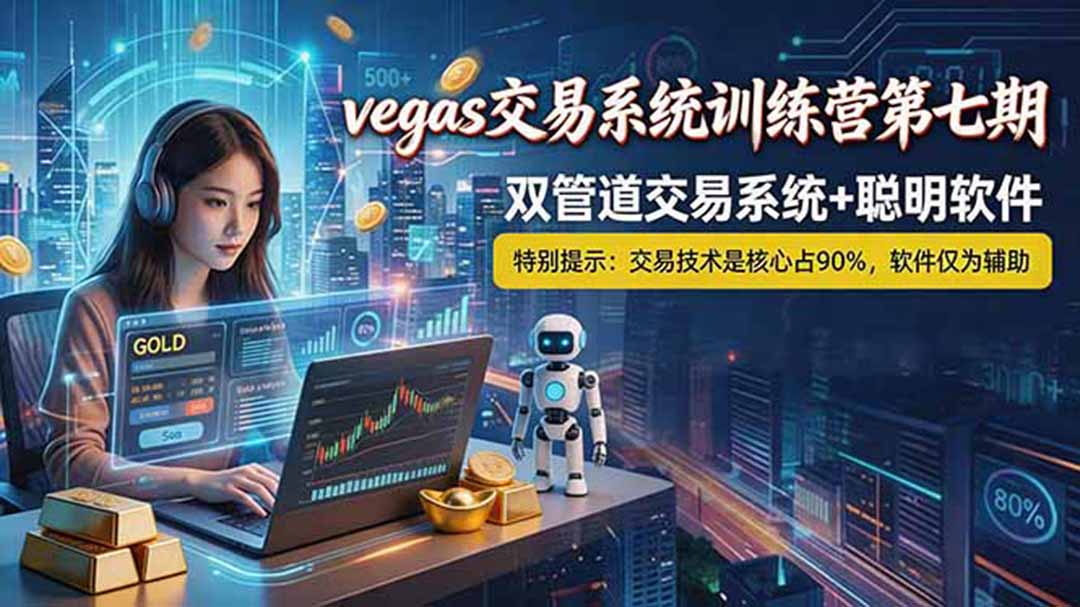 【海外美金AI搬砖】Vegas交易技术+聪明软件， 黄金期货日赚50-1000U， 长期稳定，小白轻松上手-青禾学社