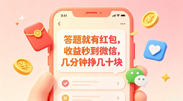 答题就有红包，收益秒到微信，几分钟挣几十块，学生党上班族宝妈都可以玩【揭秘】-青禾学社