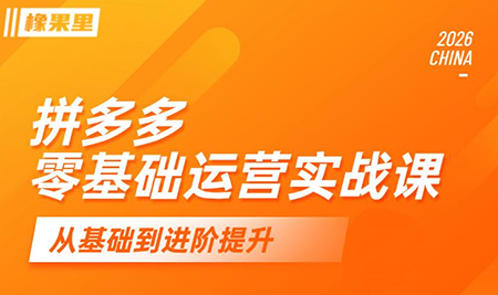 仙道电商·拼多多零基础运营实战课-青禾学社