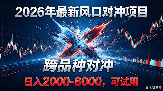 2026创业新风口！最新对冲！跨品种对冲！日收益2000-6000+-青禾学社