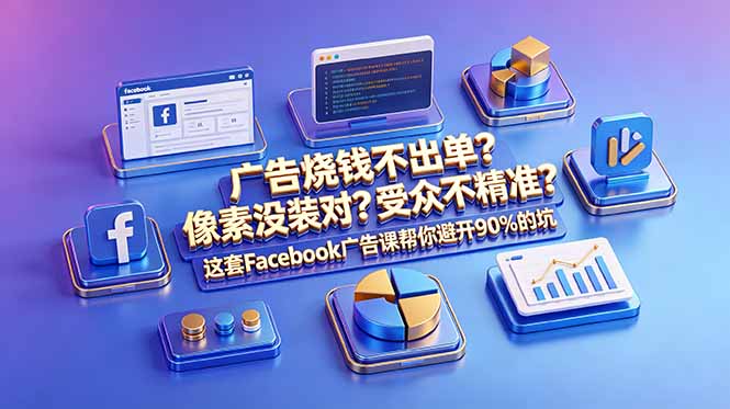广告烧钱不出单？像素没装对？受众不精准？这套Facebook广告课帮你避开90%的坑-原创双语字幕-青禾学社