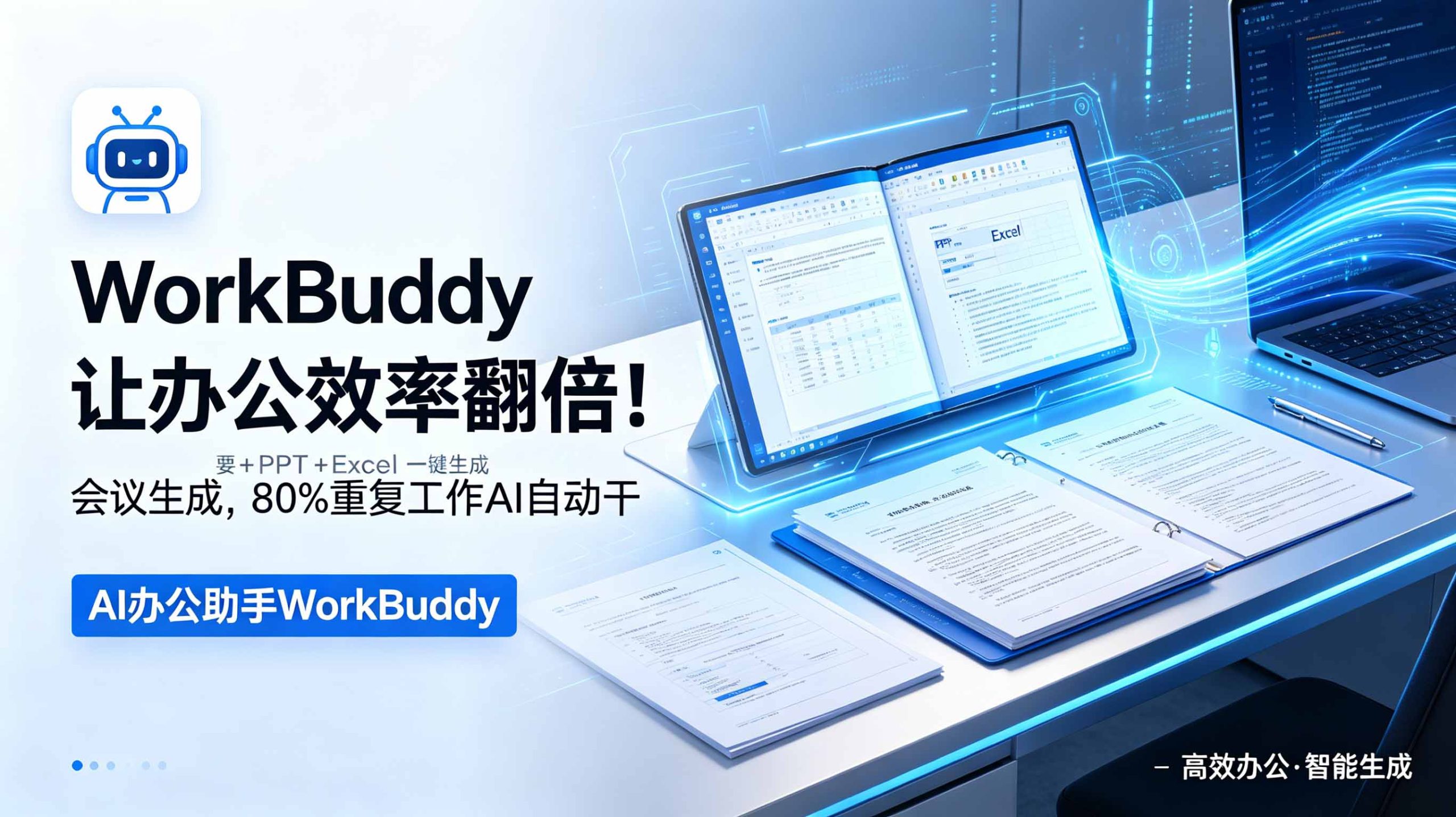 WorkBuddy让办公效率翻倍!会议纪要+PPT+Excel一键生成,80%重复工作AI自动干-青禾学社