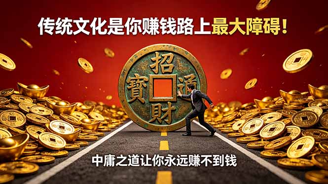 付费文章：传统文化是你赚钱路上最大障碍！中庸之道让你永远赚不到钱-青禾学社