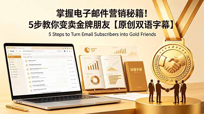 掌握电子邮件营销秘籍！5步教你变卖金牌朋友【原创双语字幕】-青禾学社