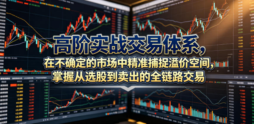 高阶实战交易体系，在不确定的市场中精准捕捉溢价空间，掌握从选股到卖出的全链路交易心法(更新6月)-青禾学社