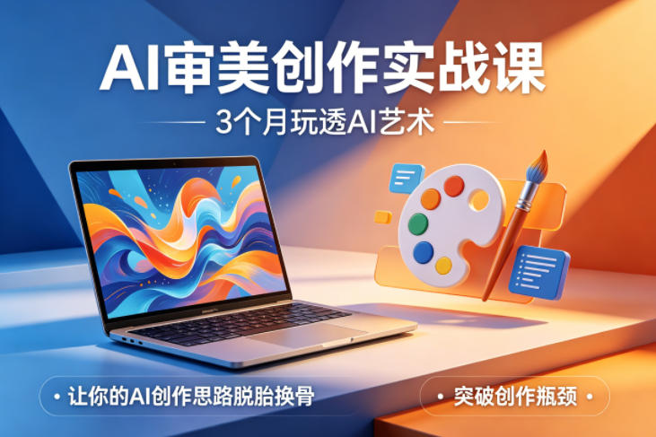 AI审美创作实战课，3个月玩透AI艺术，让你的AI创作思路脱胎换骨，突破创作瓶颈(更新0617)-青禾学社