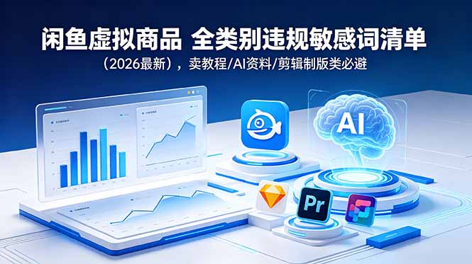 闲鱼虚拟商品 全类别违规敏感词清单(2026最新-青禾学社