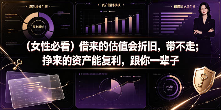付费文章：(女性必看)借来的估值会折旧，带不走；挣来的资产能复利，跟你一辈子-青禾学社