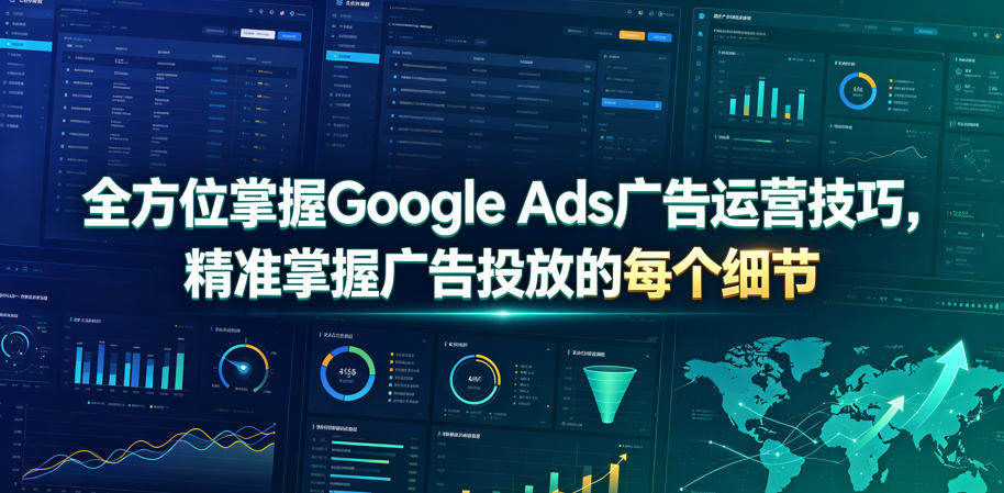 全方位掌握Google Ads广告运营技巧，精准掌握广告投放的每个细节【原创双语字幕】-青禾学社