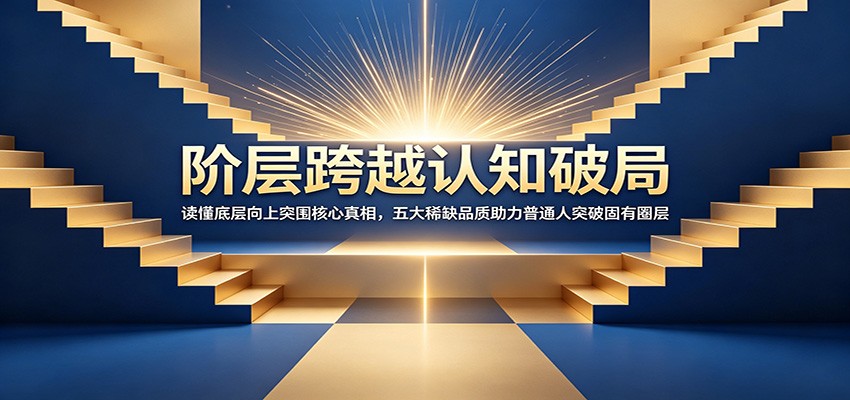 阶层跨越认知破局：读懂底层向上突围核心真相，五大稀缺品质助力普通人突破固有圈层-青禾学社