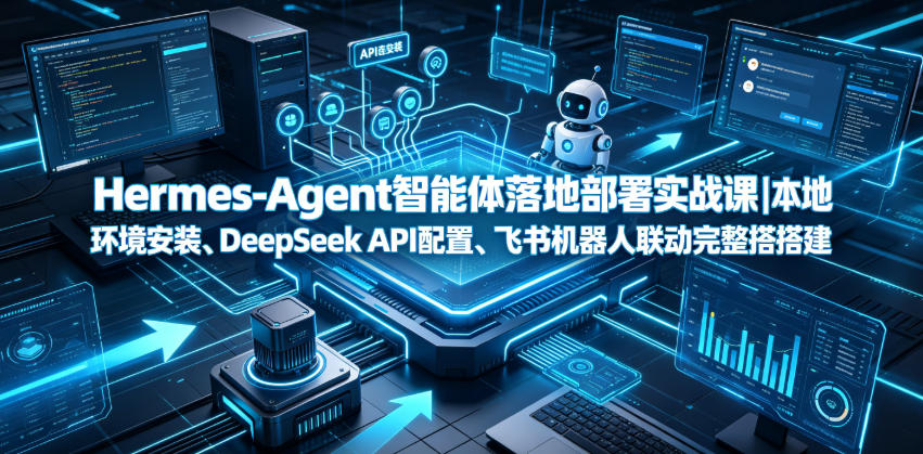 Hermes-Agent智能体落地部署实战课｜本地环境安装、DeepSeek API配置、飞书机器人联动完整搭建教程-青禾学社
