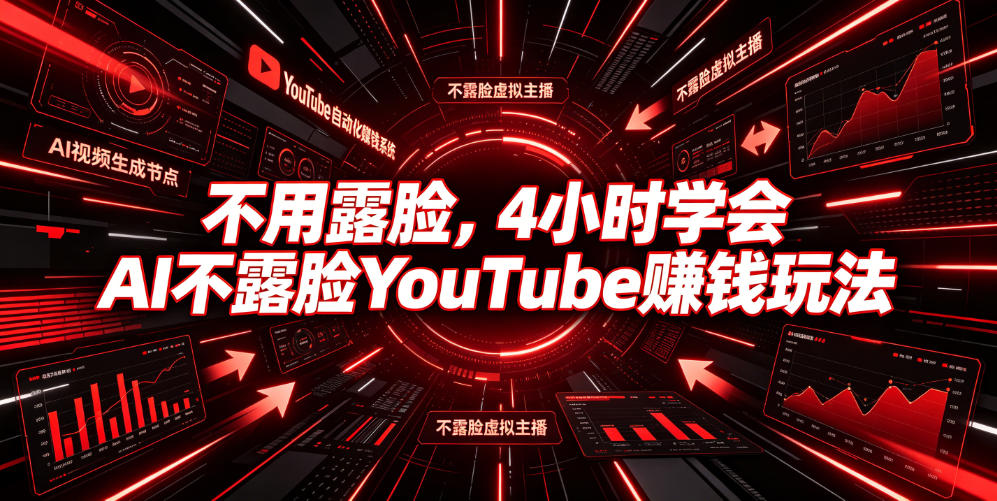 不用露脸，4小时学会AI不露脸YouTube賺钱玩法【原创双语字幕】-青禾学社