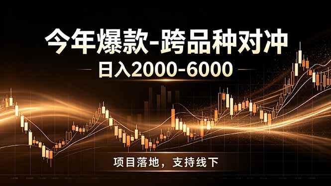 全新跨品种对冲模式上线！日稳定盈利 2000-6000，合规长久可批量放大-青禾学社