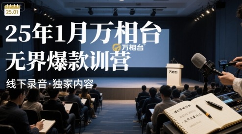 25年1月万相台无界爆款特训营线下录音-青禾学社
