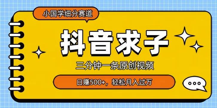 小国学细分赛道，三分钟一条原创视频，日赚500+，可矩阵复制-青禾学社