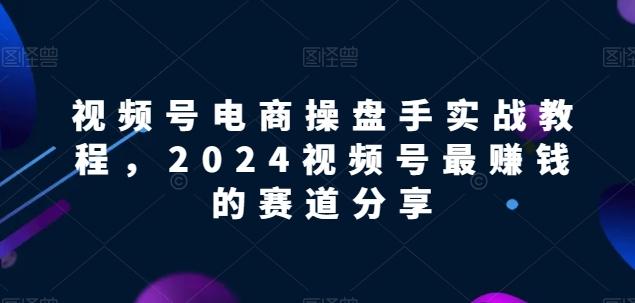 视频号电商实战教程，2024视频号最赚钱的赛道分享-青禾学社
