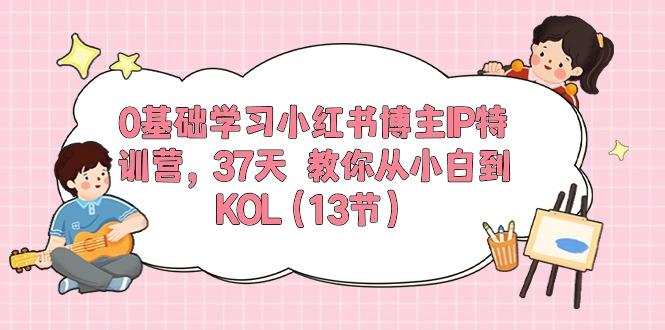 0基础学习小红书博主IP特训营,37天 教你从小白到KOL(13节-青禾学社