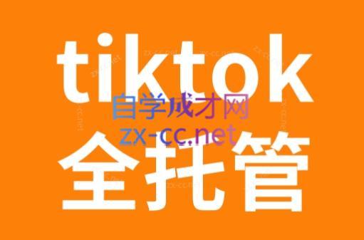 TikTok跨境电商全托管运营模式精品课-青禾学社
