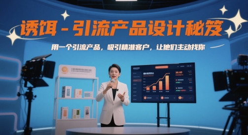 诱饵-引流产品设计秘笈,用一个引流产品,吸引精准客户,让他们主动找你-青禾学社
