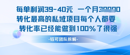 每单利润40一个月7k+转化最高的私域项目,每个人都要的产品转化率已经能做到100%-青禾学社