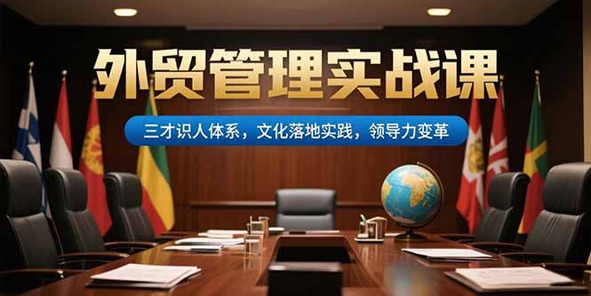 外贸管理实战课,三才识人体系,文化落地实践,领导力变革-青禾学社