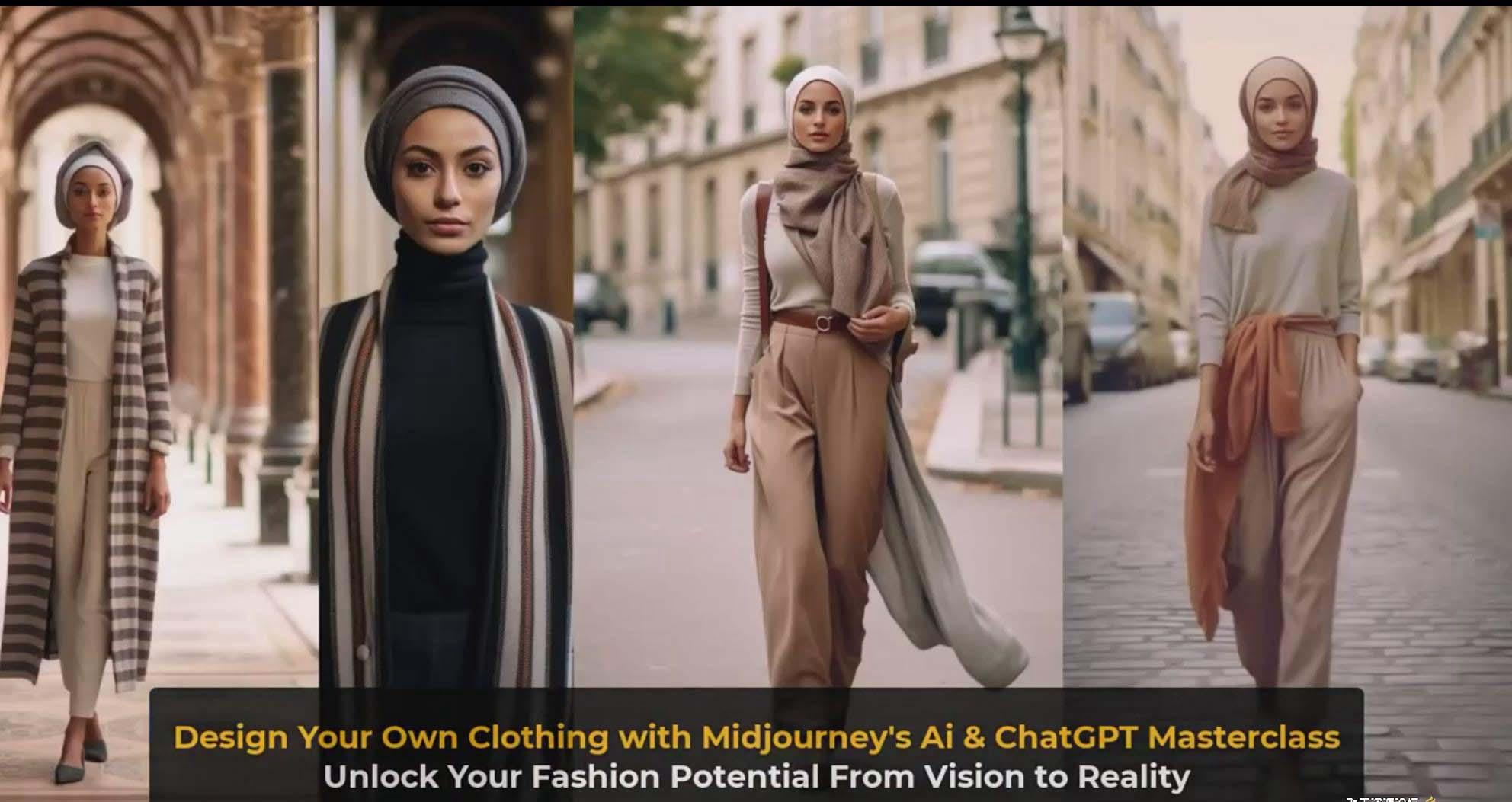 图片[10]-利用 Midjourneys Ai 人工智能设计自己的服装AI大师班-10节课-中英字幕-青禾学社