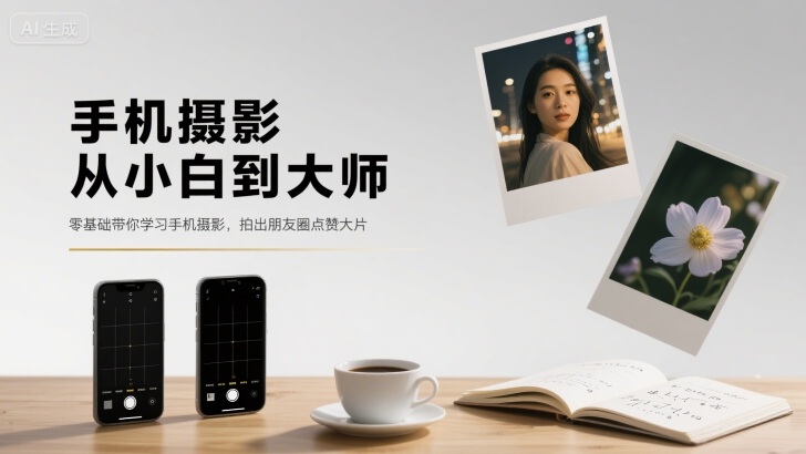 手机摄影从小白到大师,零基础带你学习手机摄影,拍出朋友圈点赞大片-青禾学社