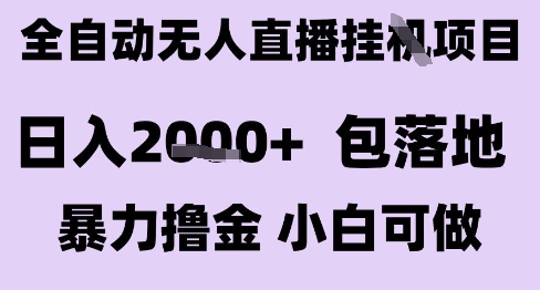 最新全自动抖音无人直播挂G项目，日入2k+ 包落地暴力撸金，小白可做【揭秘】-青禾学社
