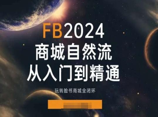 2024Faceboo商城自然流(从入门到精通)，玩转脸书商城全闭环-青禾学社