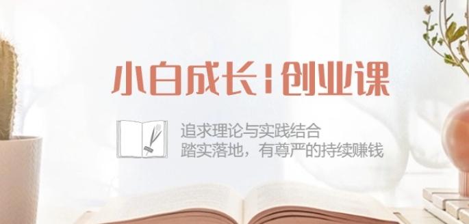 小白成长创业课：追求理论与实践结合，踏实落地，有尊严的持续赚钱-42节-青禾学社