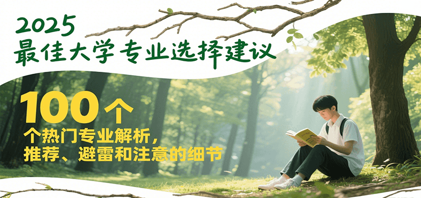 2025最佳大学专业选择建议,100个热门专业解析,推荐、避雷和注意的细节-青禾学社