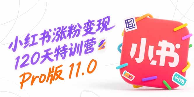 小红书涨粉变现120天特训营Pro版11.0：从0到1掌握平台运营,内容制作和变现-青禾学社
