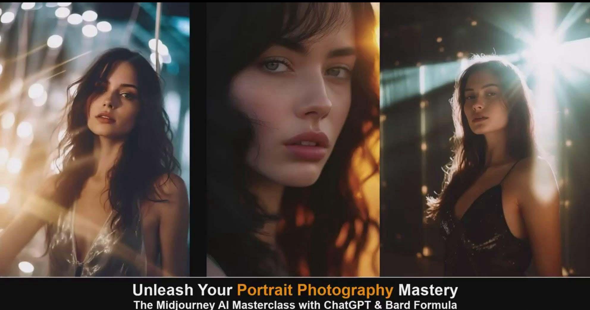 图片[6]-(9312期)Midjourney v5 ChatGPT 和 Bard AI人工智能人像摄影大师班-15节-中英字幕-青禾学社