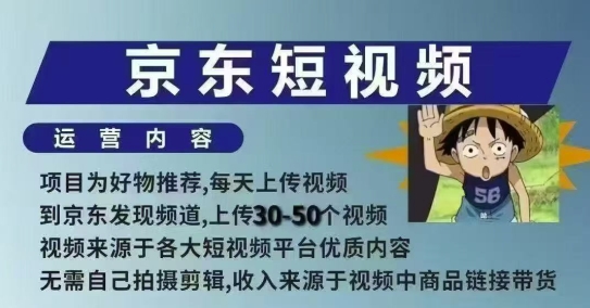 京东短视频带货课,无需自己拍摄剪辑,保姆式教学,两天快速上手-青禾学社