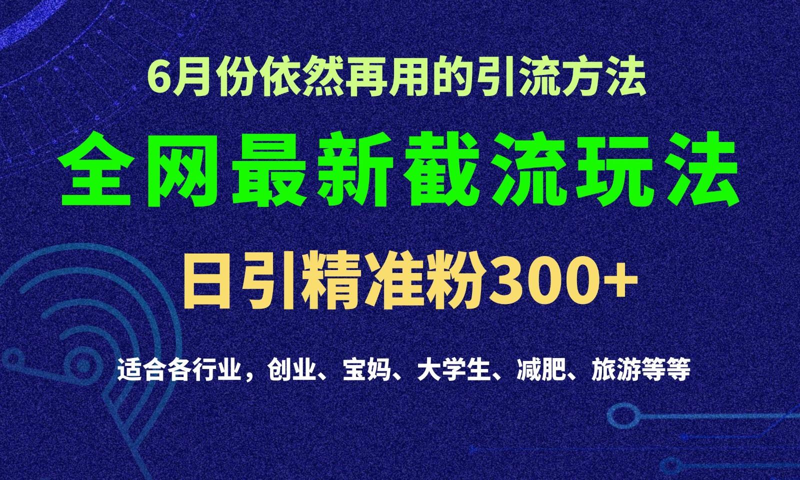 2024全网最新截留玩法,每日引流突破300+-青禾学社
